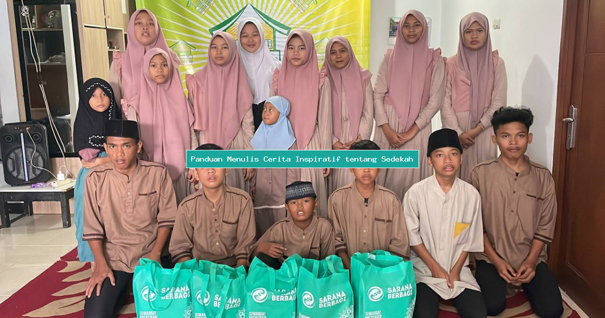 Panduan Menulis Cerita Inspiratif tentang Sedekah